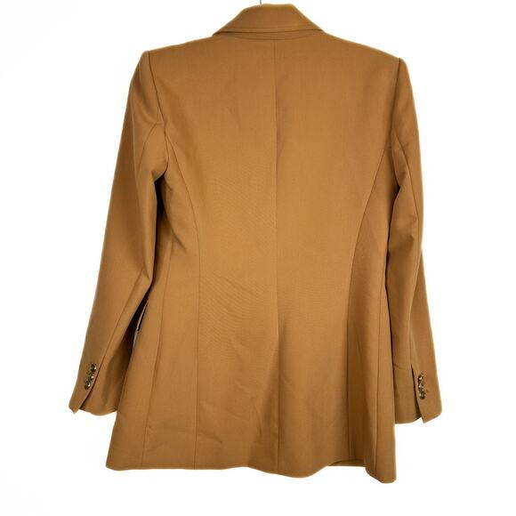 NWOT Zara Double Breasted Long Camel Color Blazer. Blogger fave. - Picture 10 of 13